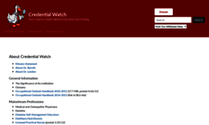 Credentialwatch.org thumbnail