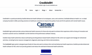 Crediblebh.cc thumbnail