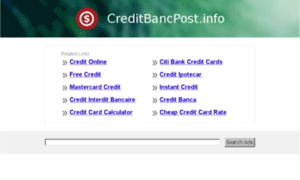 Creditbancpost.info thumbnail
