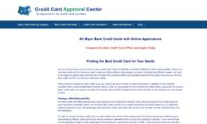 Creditcardapprovalcenter.com thumbnail