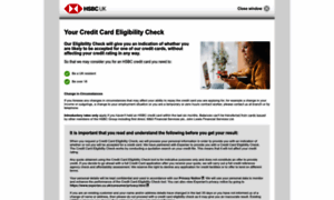 Creditcardeligibilitycheck.hsbc.co.uk thumbnail