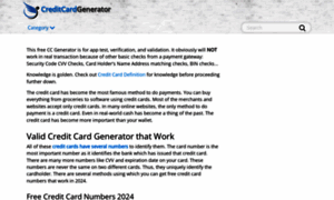 Creditcardgenerator.com thumbnail