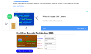 Creditcardgenerator.money thumbnail