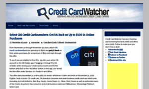 Creditcardwatcher.com thumbnail