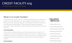 Creditfacility.org thumbnail