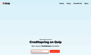 Creditspring.quip.com thumbnail