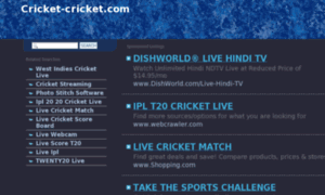Cricket-cricket.com thumbnail