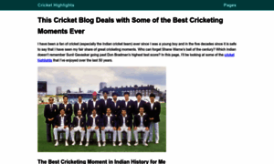 Cricket-highlights.org thumbnail