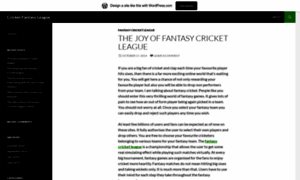 Cricketfantasyleagueipl.wordpress.com thumbnail