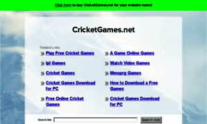 Cricketgames.net thumbnail