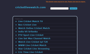 Cricketlivewatch.com thumbnail