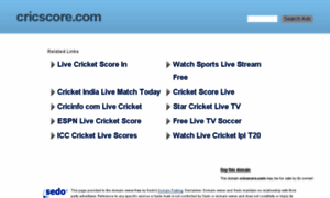 Cricscore.com thumbnail