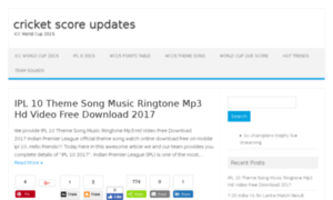 Cricscoreupdates.com thumbnail