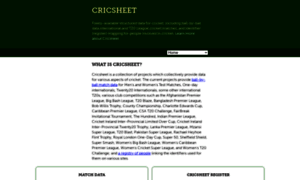Cricsheet.org thumbnail