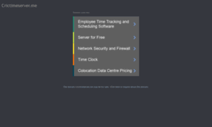 Crictimeserver.me thumbnail