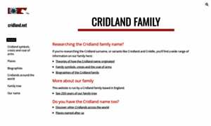 Cridland.net thumbnail