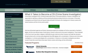 Crimesceneinvestigatoredu.org thumbnail
