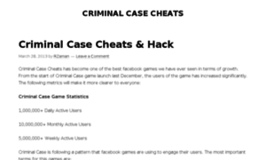 Criminalcasecheats.org thumbnail