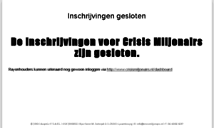 Crisismiljonairs.nl thumbnail