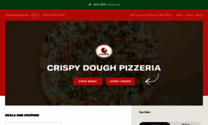 Crispydoughpizzamenu.com thumbnail