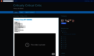 Criticallycriticalcritic.blogspot.com thumbnail