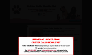 Crittercallsmobilevet.com thumbnail