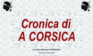 Cronicadiacorsica.pagesperso-orange.fr thumbnail