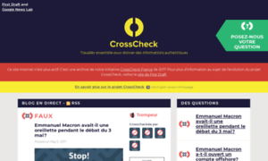 Crosscheck.firstdraftnews.com thumbnail
