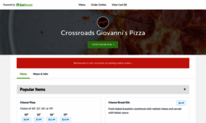 Crossroadsgiovannispizza.com thumbnail