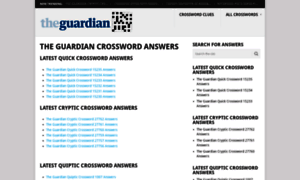 Crosswordanswers.co.uk thumbnail