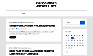 Crosswordanswersnyt.com thumbnail