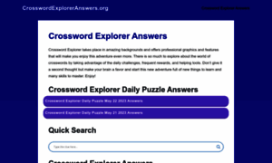 Crosswordexploreranswers.org thumbnail