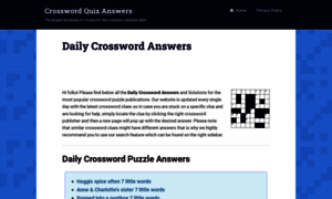 Crosswordquizanswers.net thumbnail