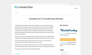 Crowdfundingwebsites.net thumbnail