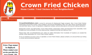 Crownfriedchicken.com thumbnail