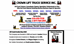 Crownlifttruckservice.com thumbnail