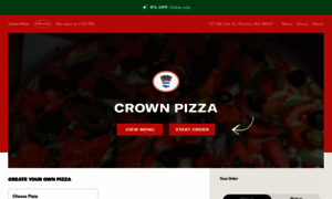 Crownpizzarenton.com thumbnail