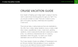 Cruisevacationguide.com thumbnail