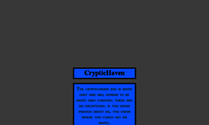 Cryptichaven.org thumbnail
