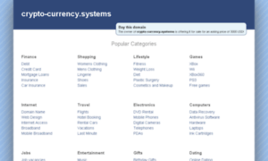 Crypto-currency.systems thumbnail