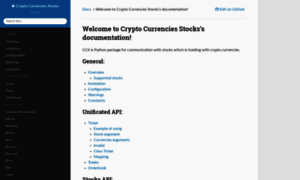 Cryptocurrenciesstocks.readthedocs.io thumbnail