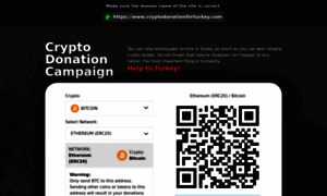 Cryptodonationforturkey.com thumbnail