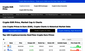 Cryptoeurprice.com thumbnail