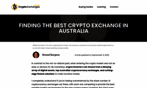 Cryptoexchangesaustralia.com thumbnail