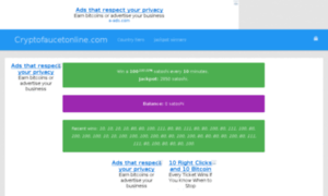 Cryptofaucetonline.com thumbnail