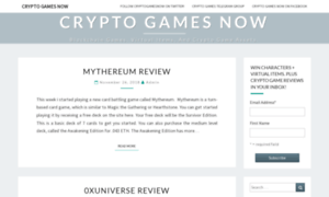 Cryptogamesnow.com thumbnail