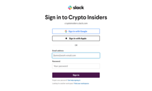 Cryptoinsiders.slack.com thumbnail