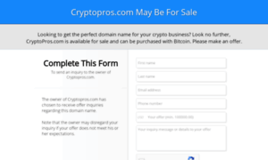 Cryptopros.com thumbnail