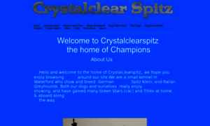 Crystalclearspitz.com thumbnail