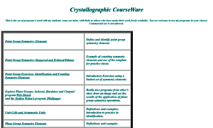 Crystallographiccourseware.com thumbnail